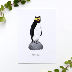 Kaart pinguïn: keep it cool