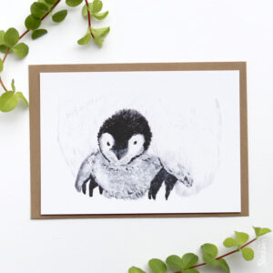 Kaart baby pinguïn