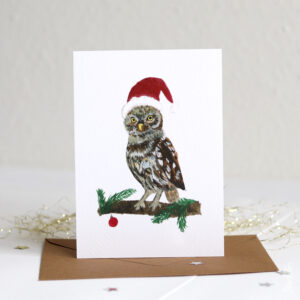 Kerstkaart Uil
