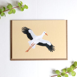 Kaart ooievaar geboorte