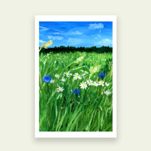 Giclée print Bloemenveld