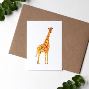 Cadeaukaartje giraffe