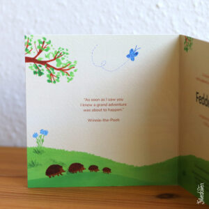 Ontwerp op maat - geboortekaart (binnenkant)